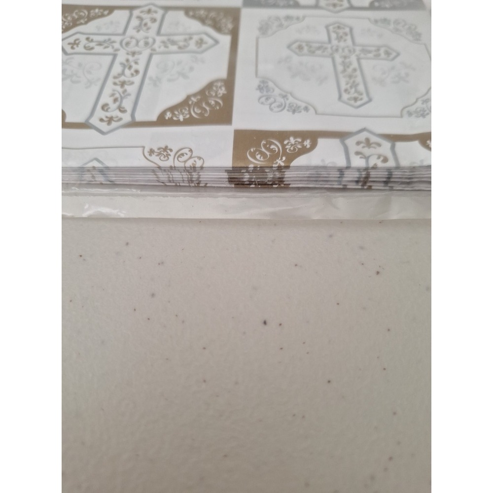 Vintage NEW Inspirational Cross Gift Wrapping Paper Made In USA - Picture 8 of 8